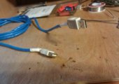 用废旧网线制作USB充电线