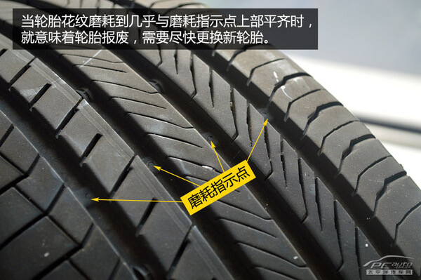 轮胎磨损指示标志