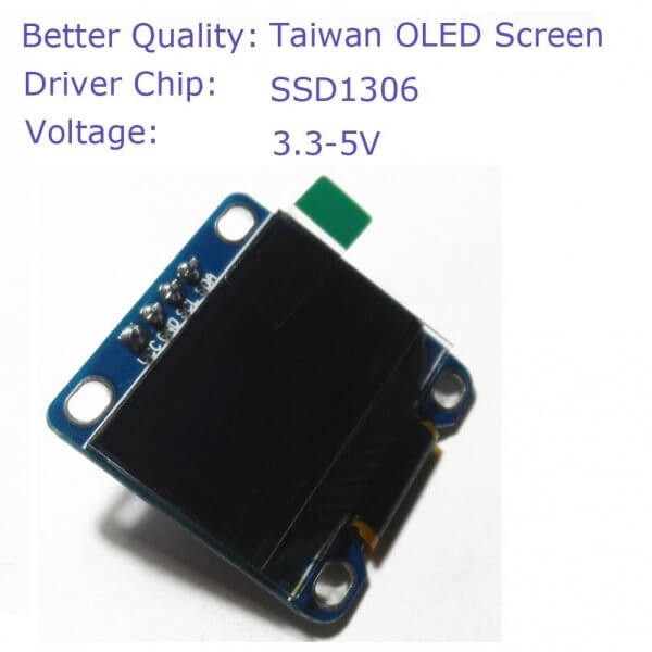 0.96英寸I2C接口OLED显示器