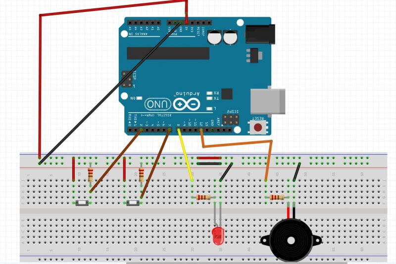 Arduino制作摩尔斯码收发器电路